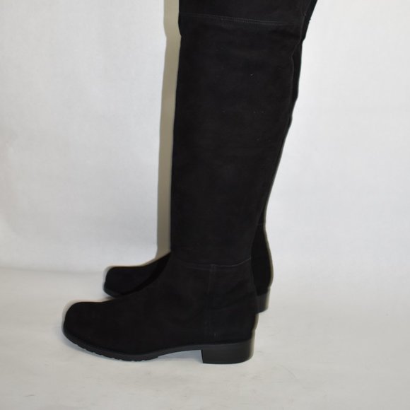 CELEBS $900 STUART WEITZMAN Hilo Thigh High OTK Boot suede BLACK 8 (JB26) - Picture 10 of 15